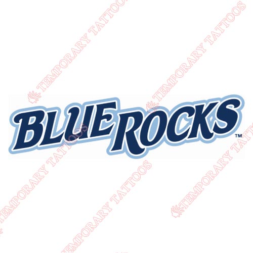 Wilmington Blue Rocks Customize Temporary Tattoos Stickers NO.7799